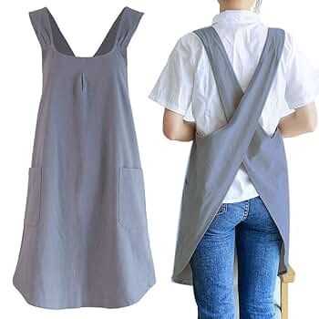 アトリエ GG LINEN DENIM APRON 2½ Kleenguard Shop Apron, Fabric, Blue, 40 in, One Size 36260